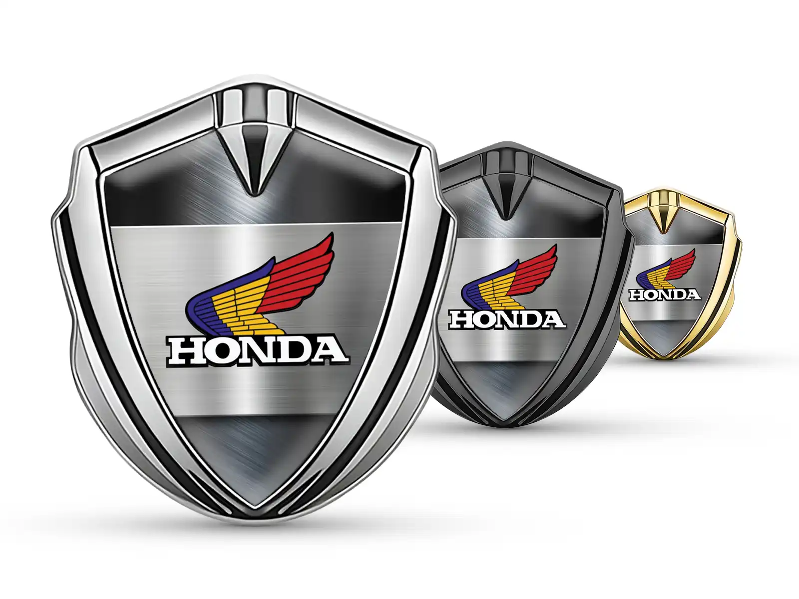 Honda Autoabzeichen Renn Design Glänzend Metallrand